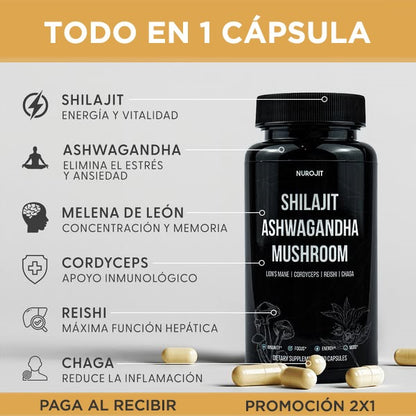 SHILAJIT 6 EN 1 (60caps) - PROMOCIÓN