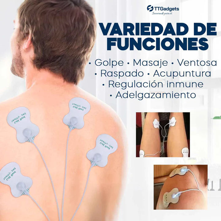 Electro Estimulador para Aliviar el Dolor, Masajeador Muscular, 8 modos - intensidad distintos Ideal para Todo el Cuerpo - Garantía 45 días